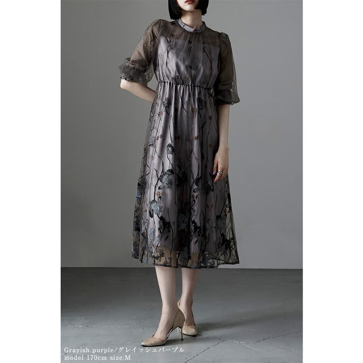 etoll エトル 刺繍レースワンピース[品番：FT000008062]｜Fashion