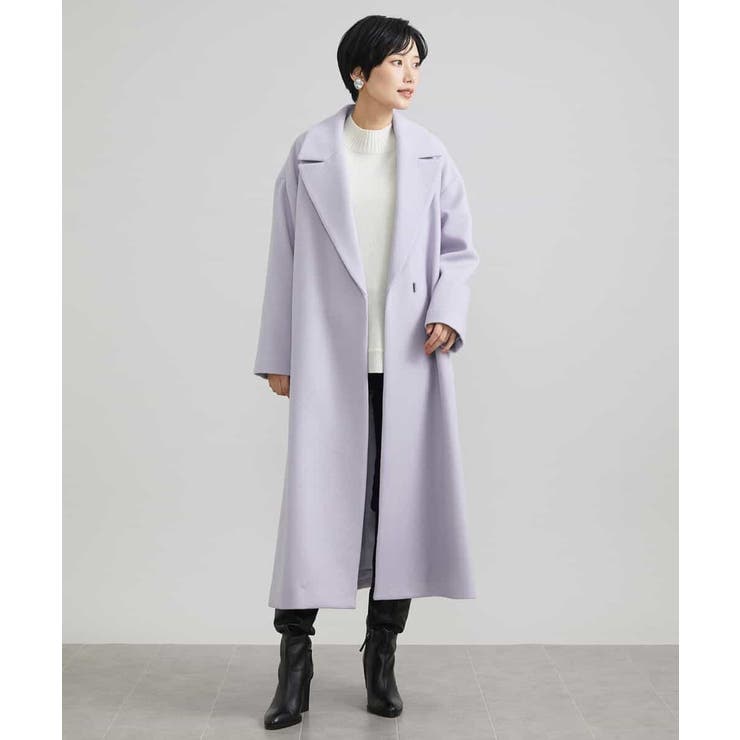 定番人気]Super100ウールビーバーロングチェスターコート[品番