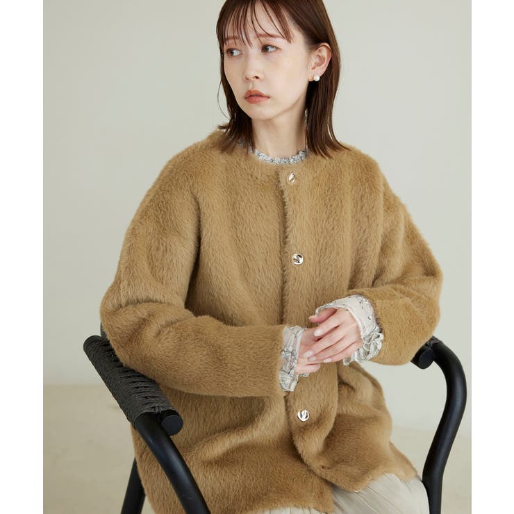 極美品♡ ルーニィ ケープコート 金ボタン フード メルトン キャメル