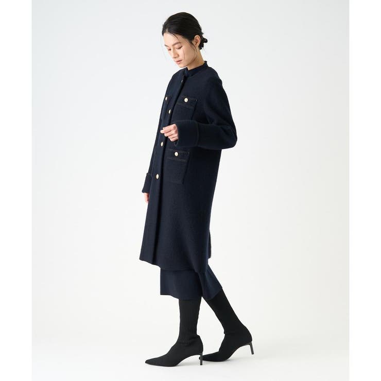 圧縮ウールパイピングコート[品番：LAVW0018205]｜LANVIN COLLECTION