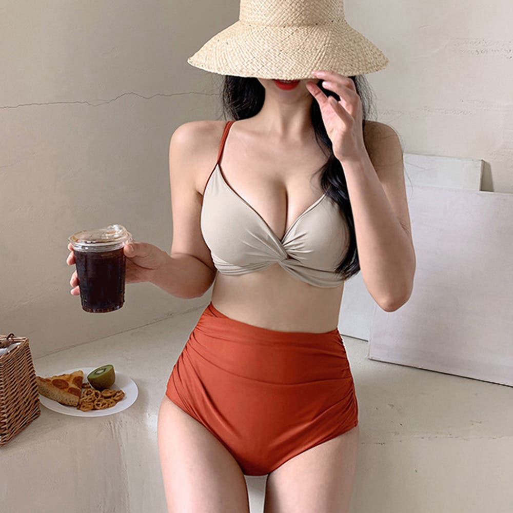 レディースビキニ 水着2点セットセクシー[品番：AGCW0004050