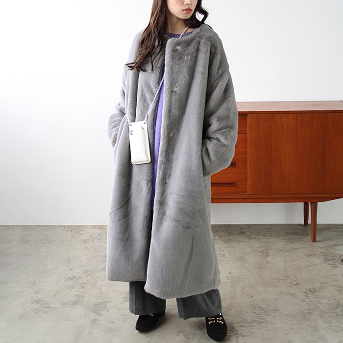 80's 90's vintage ベロア taste ファー チェスターコート 80's 90's