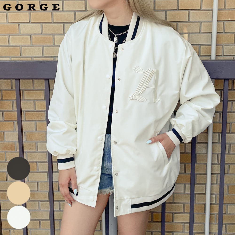 刺しゅうスタジャン[品番：GORW0008063]｜GORGE （ゴージ）の