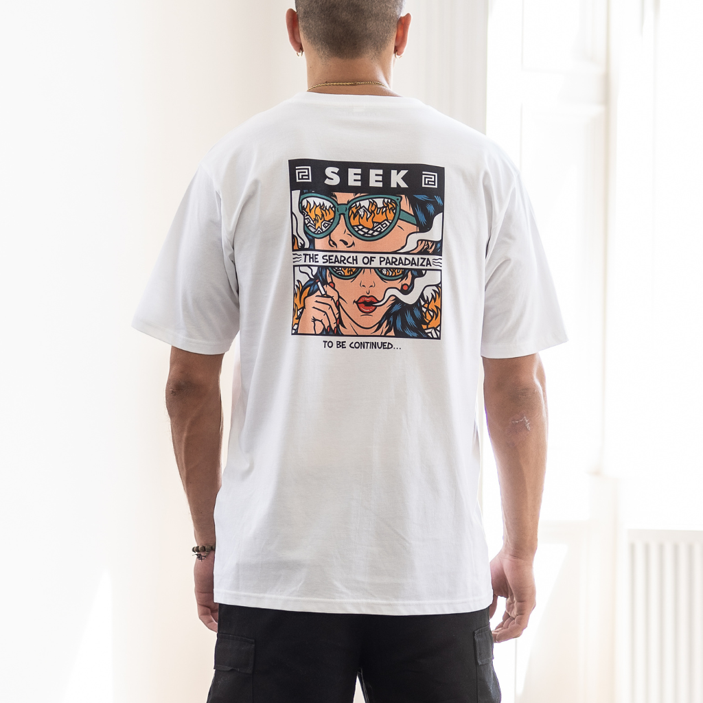 Awake Oversized T-Shirt | White – PARA-DAIZA