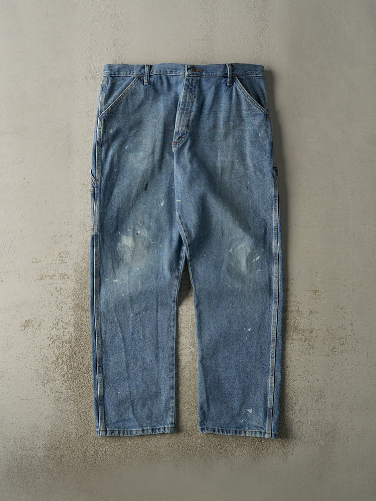 Vintage Y2K Mid Wash Carhartt Dungaree Fit Carpenter Jeans (35.5