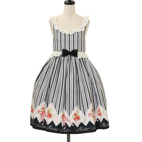 シャーリーテンプル プードルアップリケジャンパースカート ワンピース