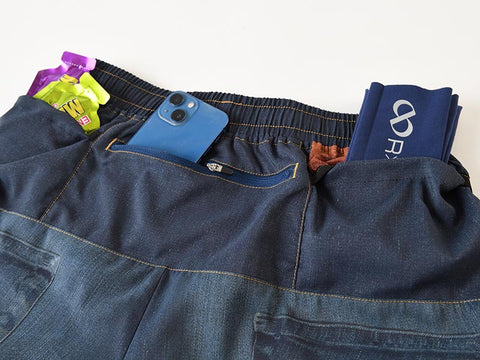 WILD DRY DENIM ランニングパンツ IV 6ポケット ショート デニムパンツ
