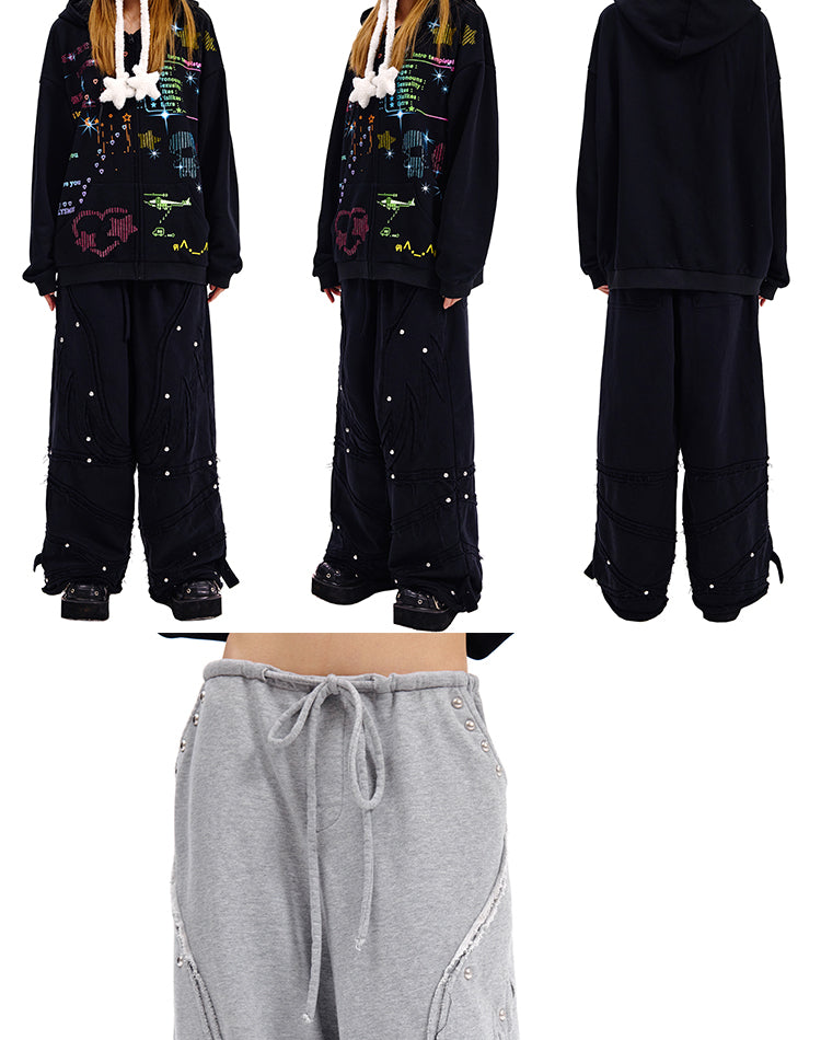 WINGS PATCHWORK SWEATPANTS – CFIERCE