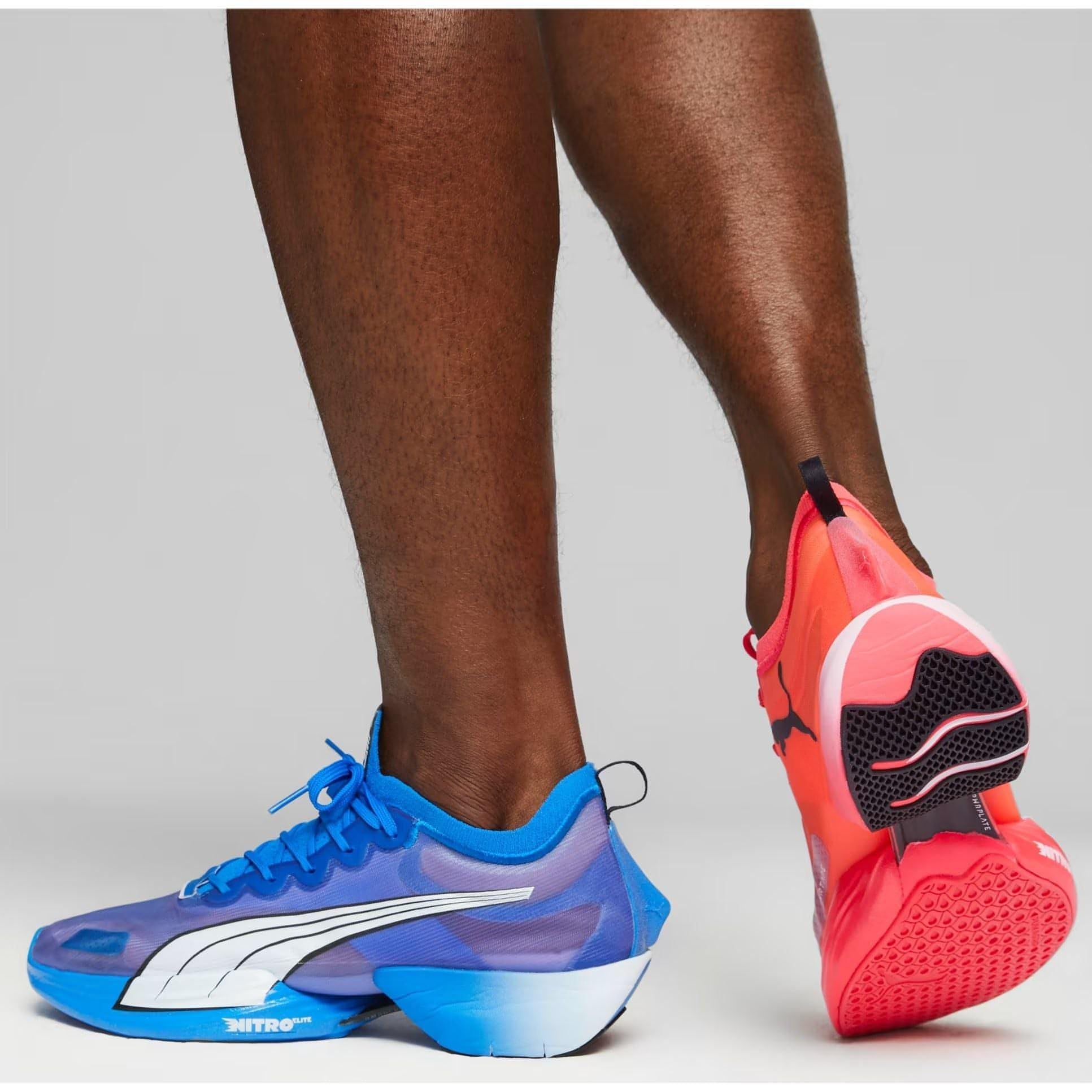 Puma Fast-R Nitro Elite Mens Running Shoes Blue Lightweight Racing