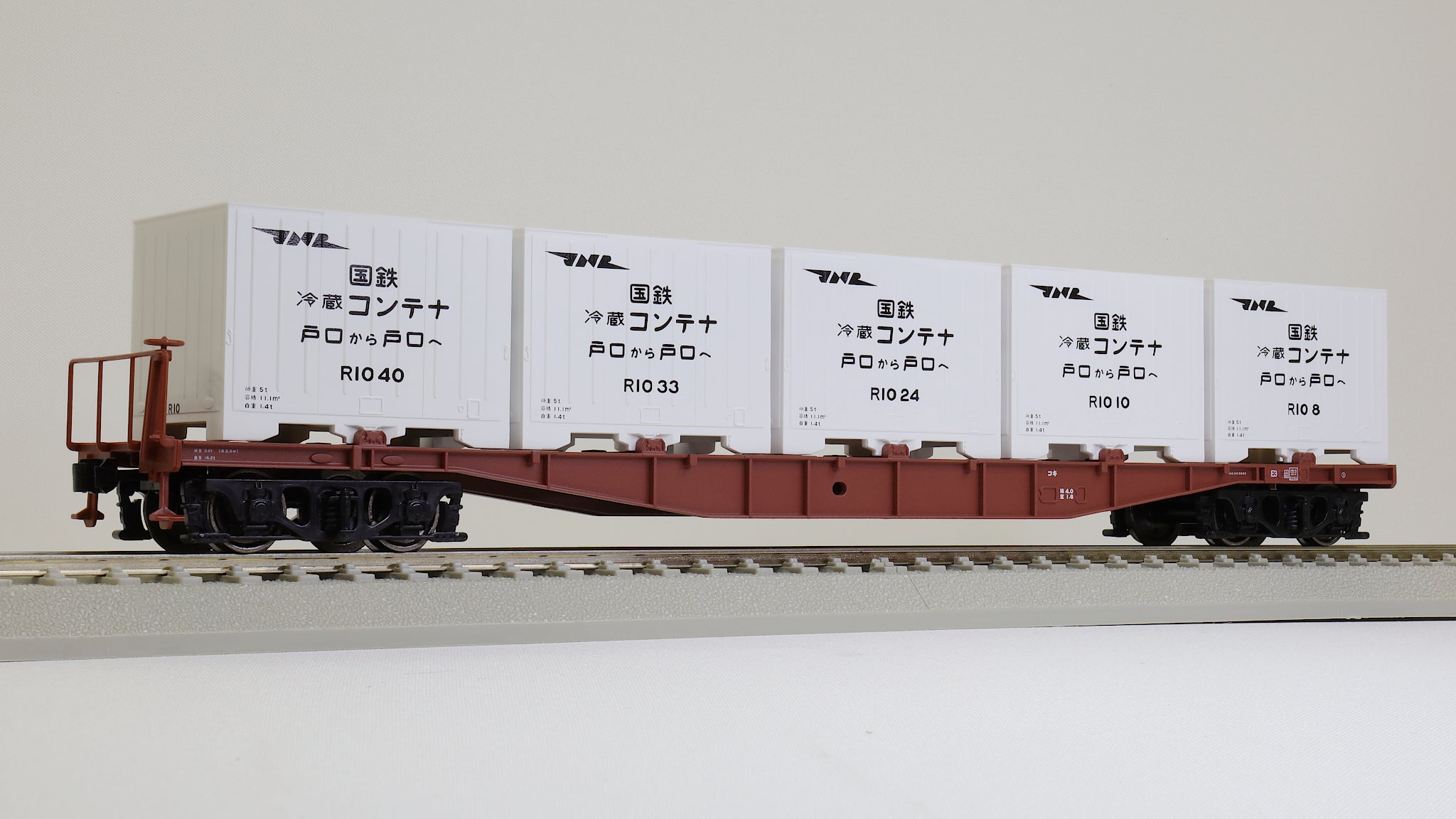 チキ5500形・コキ5500形コンテナ貨車 プラスティック製 16番ゲージ[1