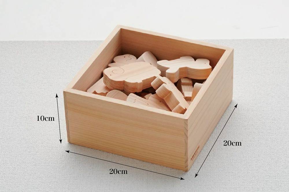 森の香りが心地いい。ひのきの動物積み木 – なかよしライブラリー