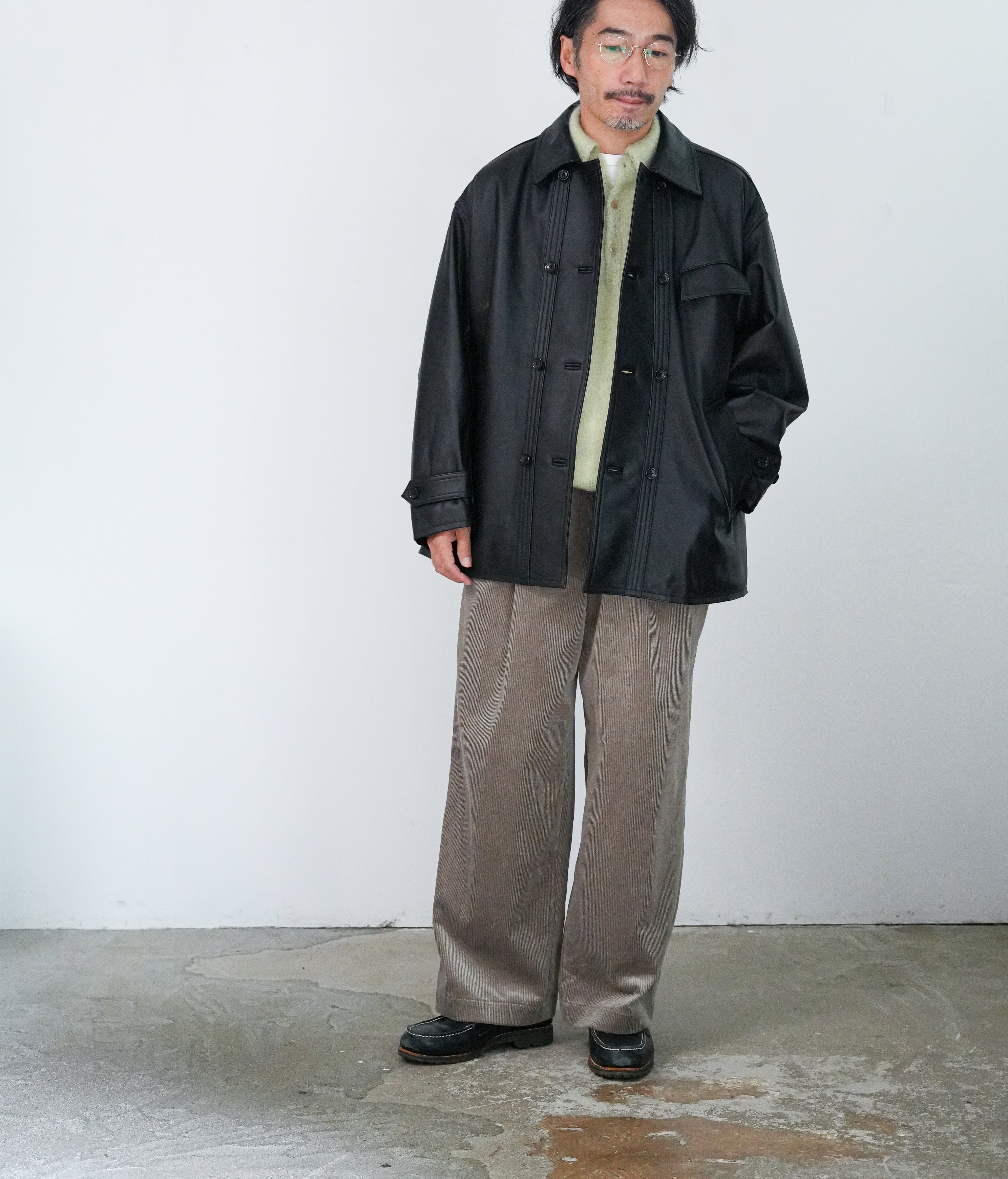 Style Photo / Graphpaper Sheep Leather Corbusier Jacket – Chum!