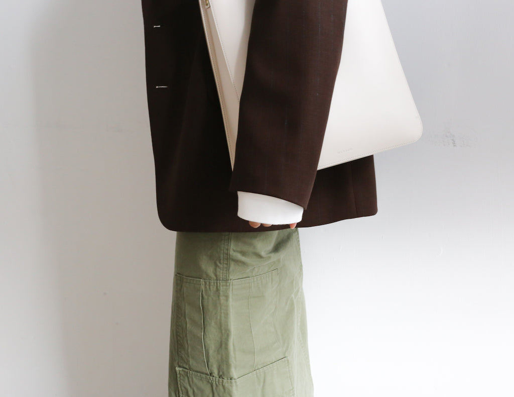 AURALEE HARD TWIST WOOL PANAMA STRIPE JACKET Styling – Chum!
