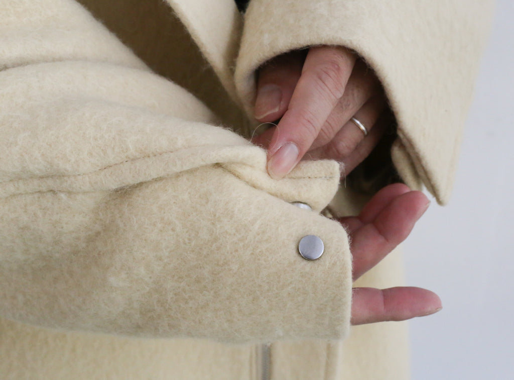 AURALEE BRUSHED ALPACA WOOL MELTON HOODED COAT – Chum!