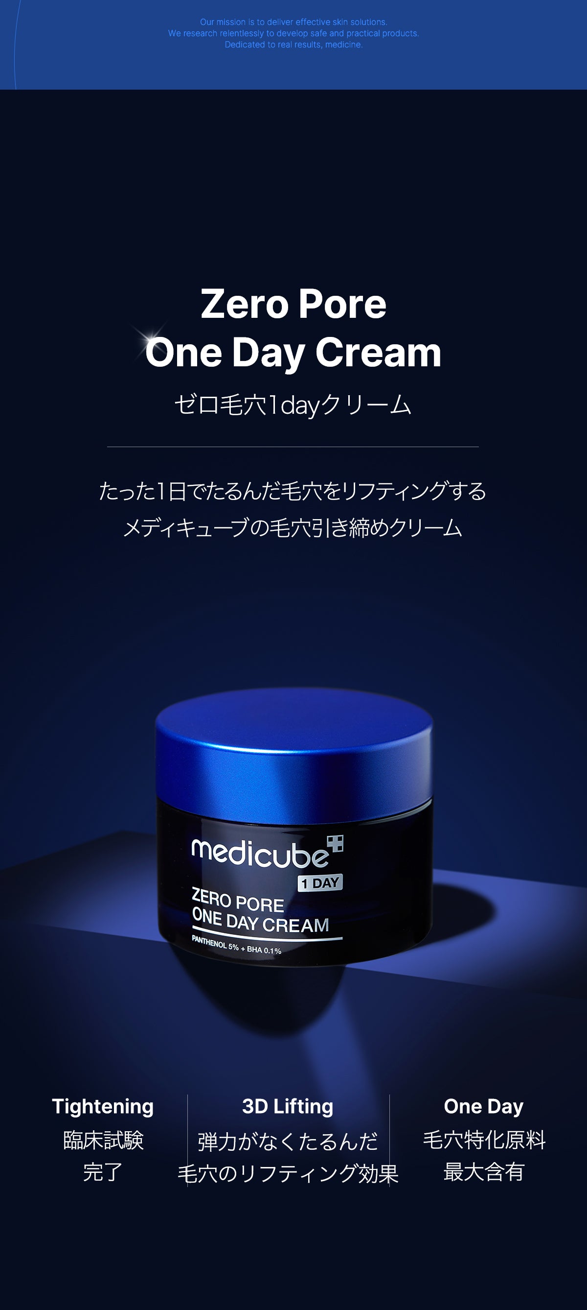 ゼロ毛穴1DAYクリーム – MEDICUBEオンラインショップ