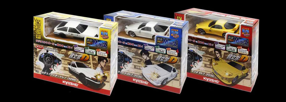 First Mini-Z 1-28 Initial D Toyota Sprinter Trueno AE86 RTR (Ready
