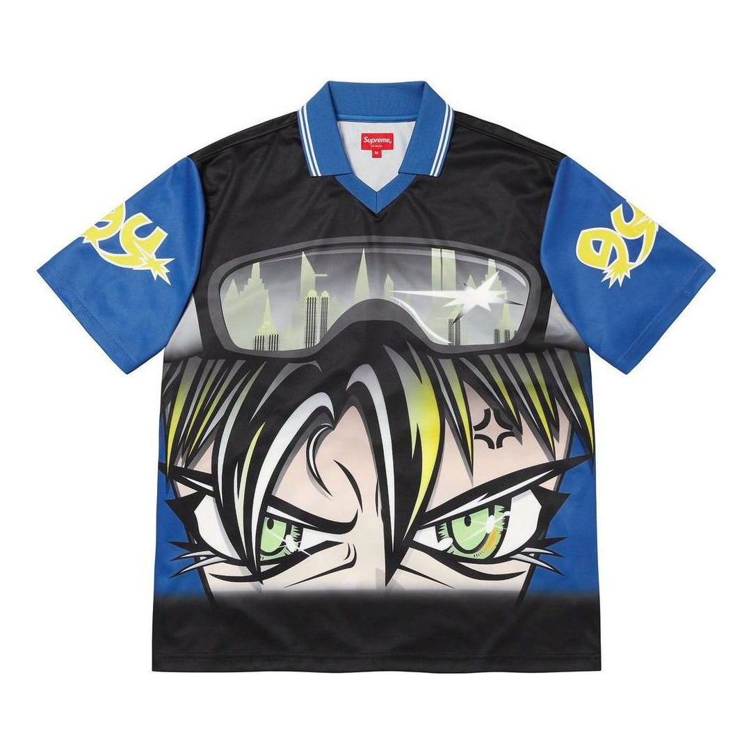 Supreme Character Soccer Jersey 'Blue Black Yellow' SUP-SS23-047