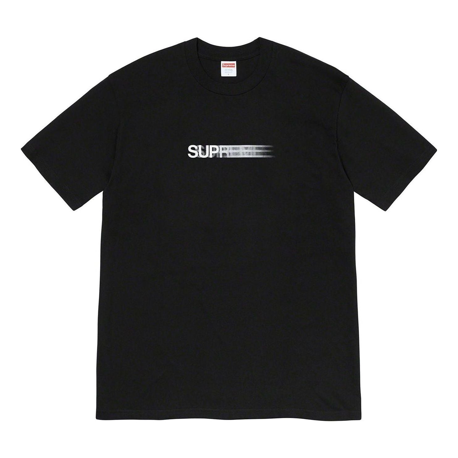 Supreme Motion Logo T-Shirt 'Black White' SUP-SS23-273