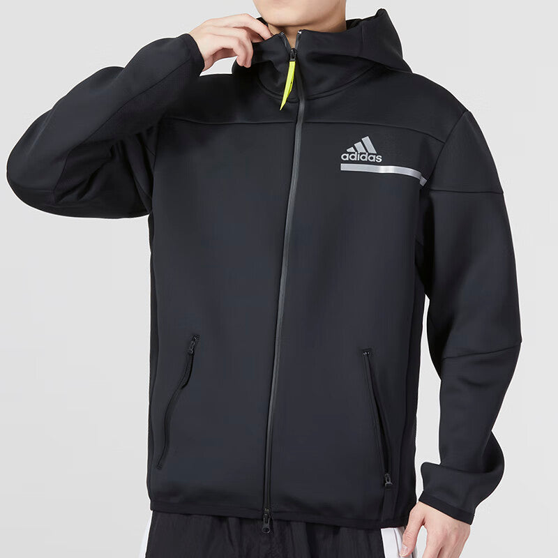 adidas Z.N.E. Sportswear Innovation Motion Full-Zip Hoodie 'Black