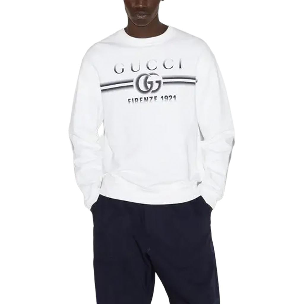 Gucci Cotton Jersey Sweatshirt 'White' 784413-XJGKQ-9082