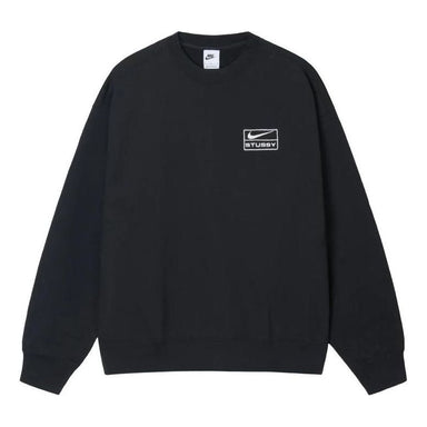 Stussy x Nike Chest Logo Round Neck Sports Fleece Lined Unisex US