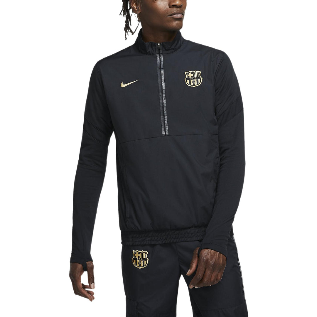 Nike FC Barcelona half zipped top 'Black' CJ6624-010