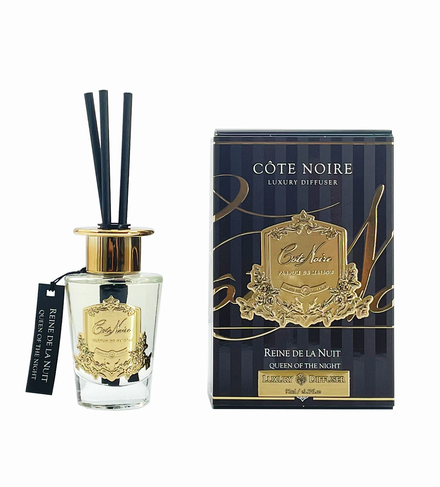 Cote Noire Diffuser Set - Queen of the Night - Gold – Côte Noire