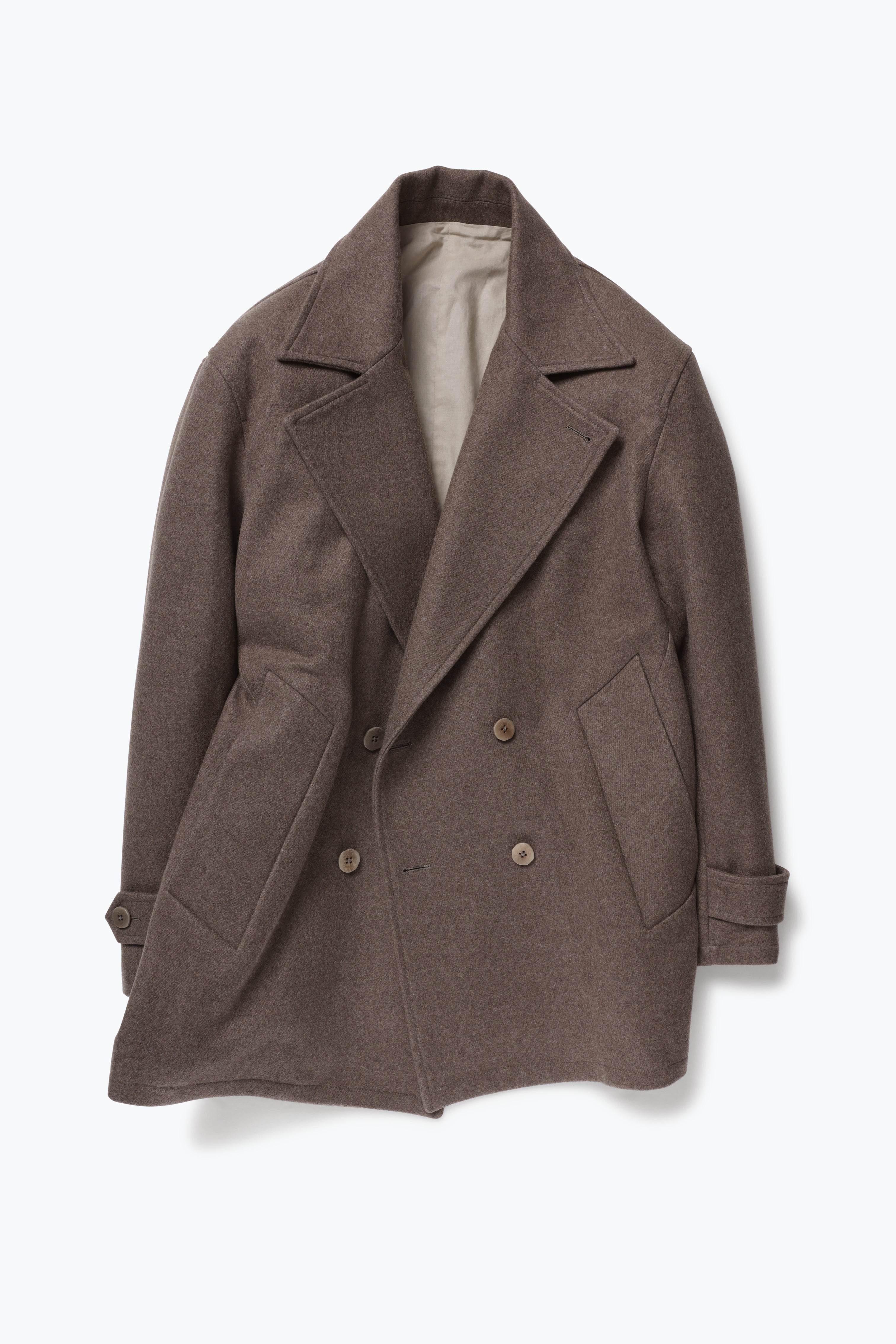 EXCLUSIVE CASHMERE MELTON HAND SEWN COAT