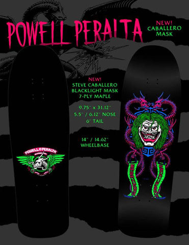 Powell Peralta Caballero Blacklight Mask 9.75