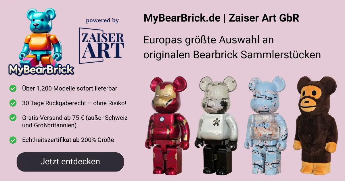BE@RBRICK fragmentdesign PANDA 3er-Set 100%+400%