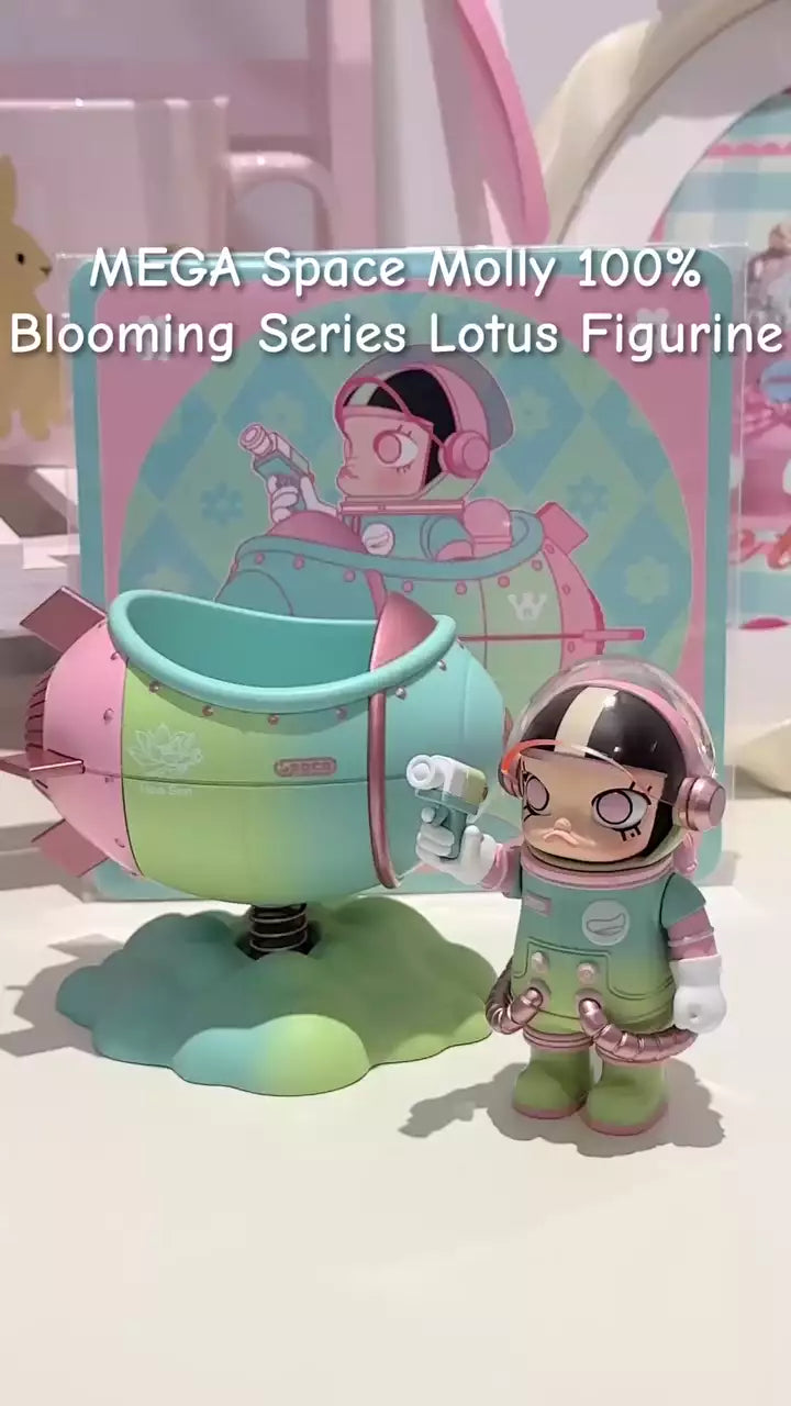 MEGA Space Molly 100% Blooming Series Lotus Figurine | POP MART