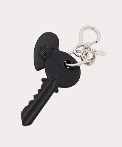 KEY & HEART キーホルダー(ブラック)（メンズ）（1320961056）｜財布