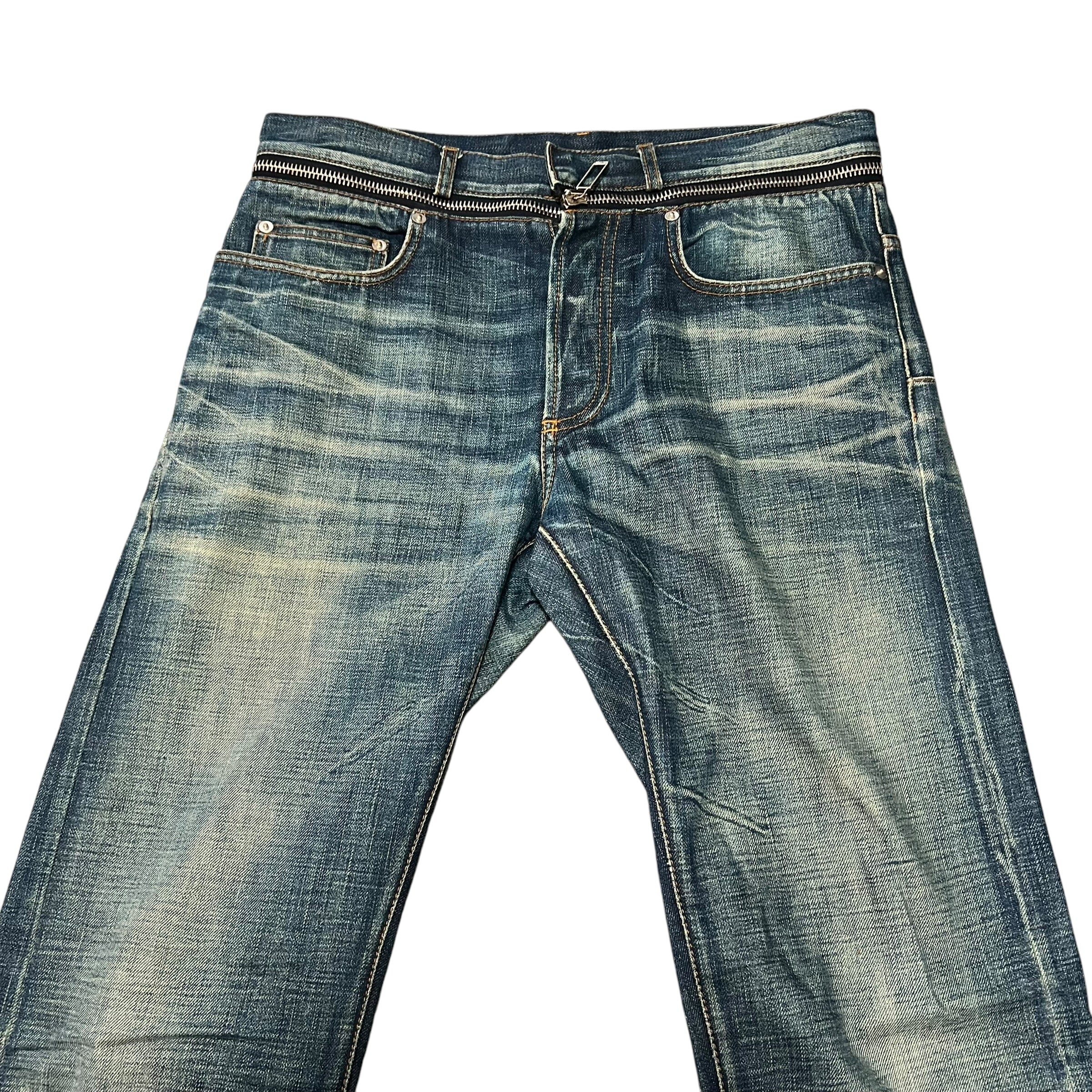 SEVENSTARCLOTHING - DIOR HOMME Waist Zip Denim Pants