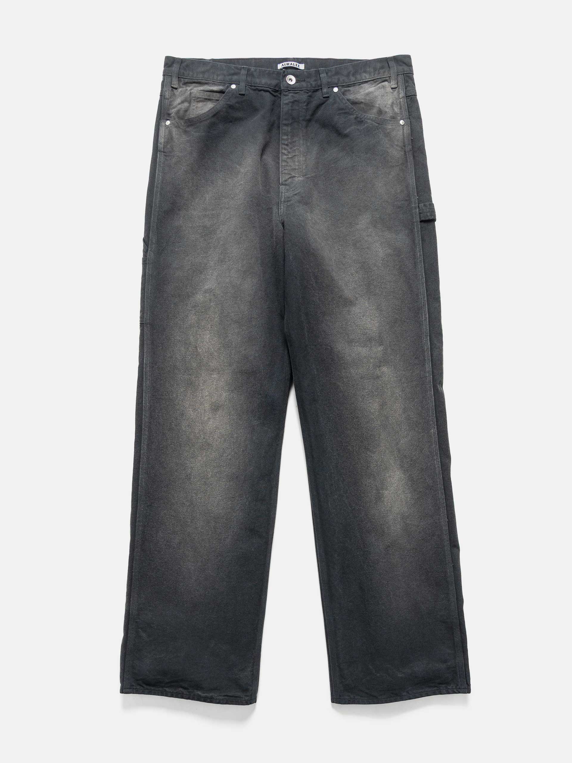 AURALEE Product Dyed Finx Chino One-Tuck Pants Black | HAVEN