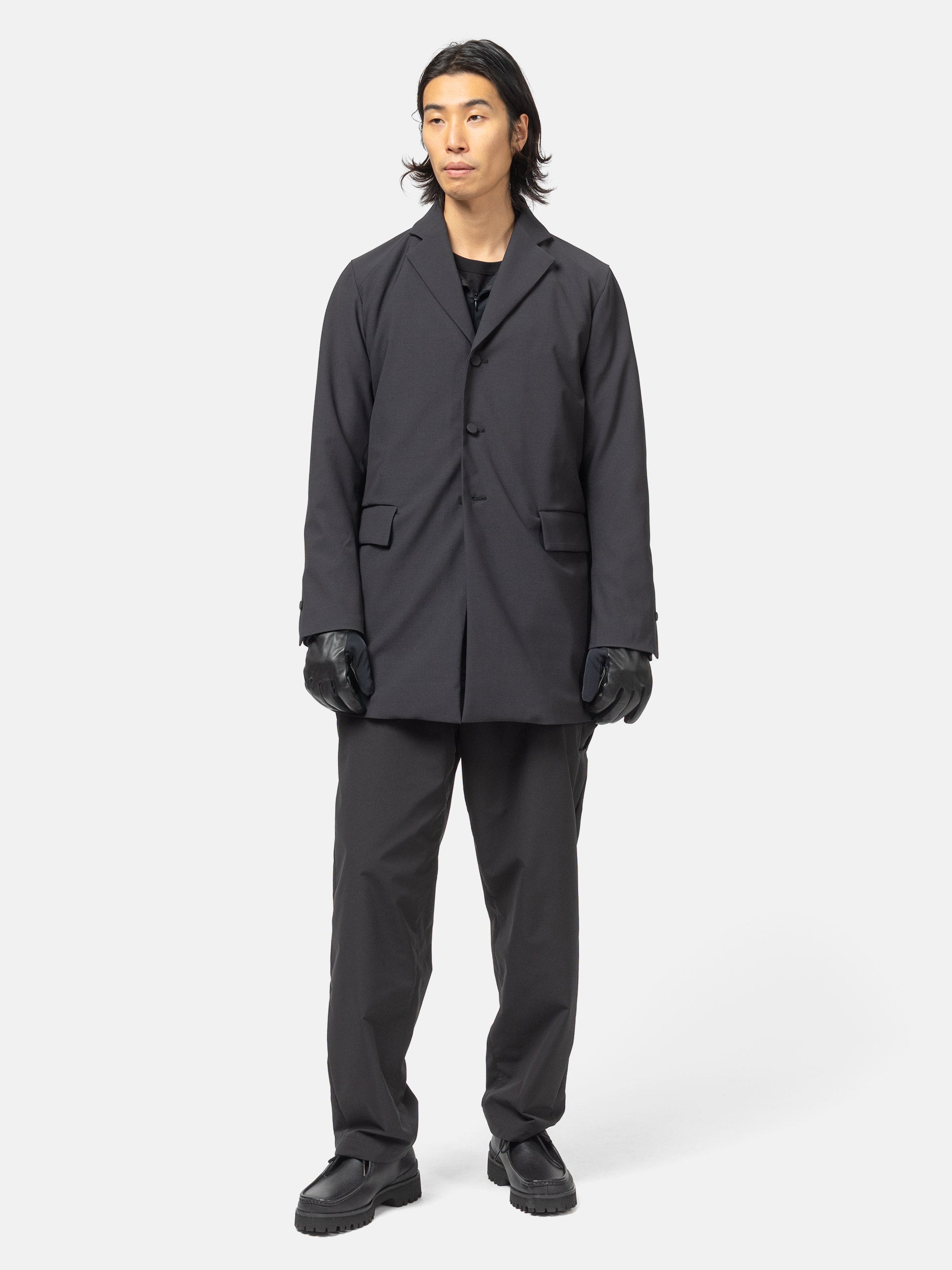 AURALEE Light Wool Max Gabardine Jacket Dark Gray | HAVEN