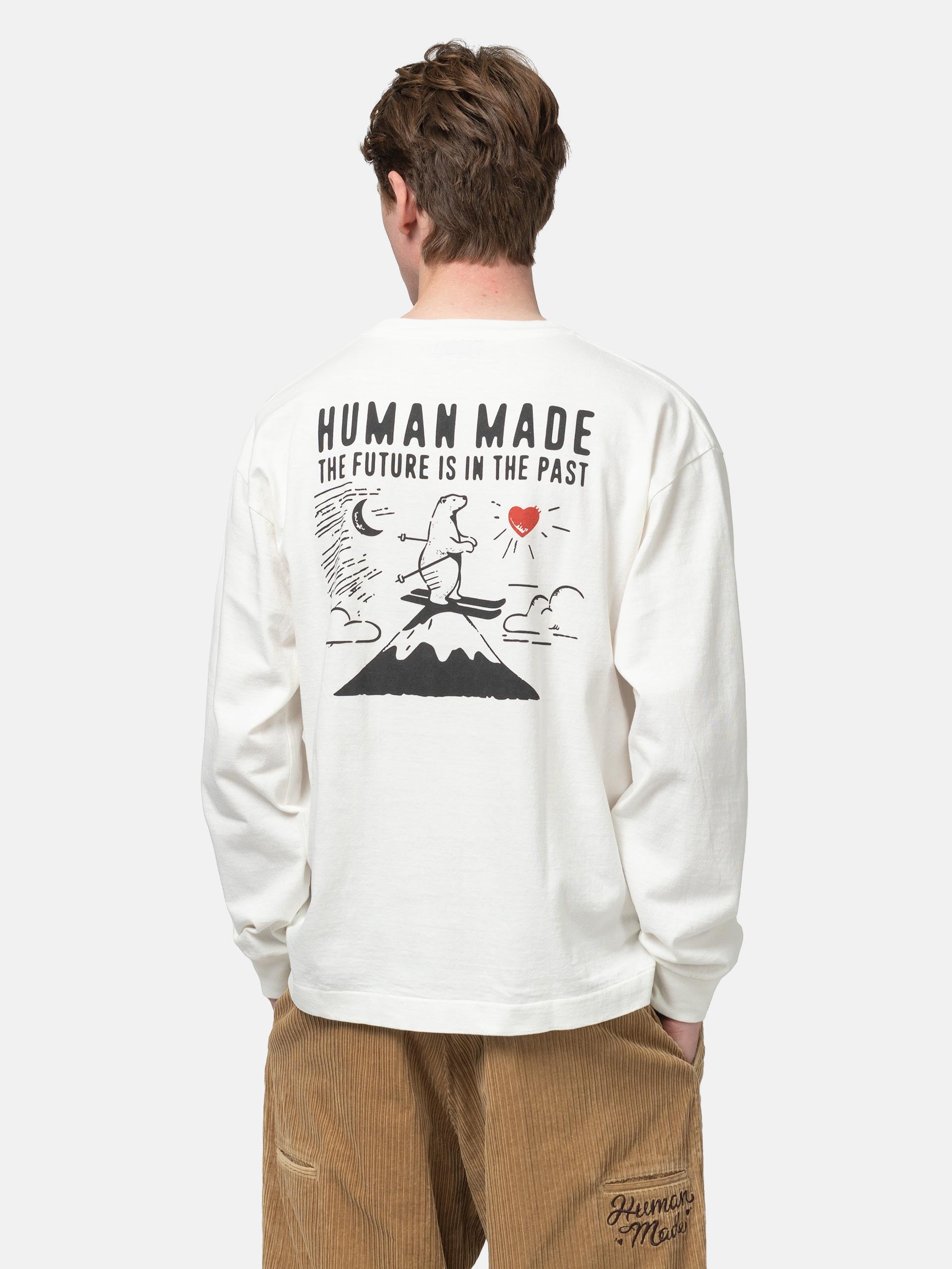 Human Made Graphic L/S T-Shirt #4 White | HAVEN