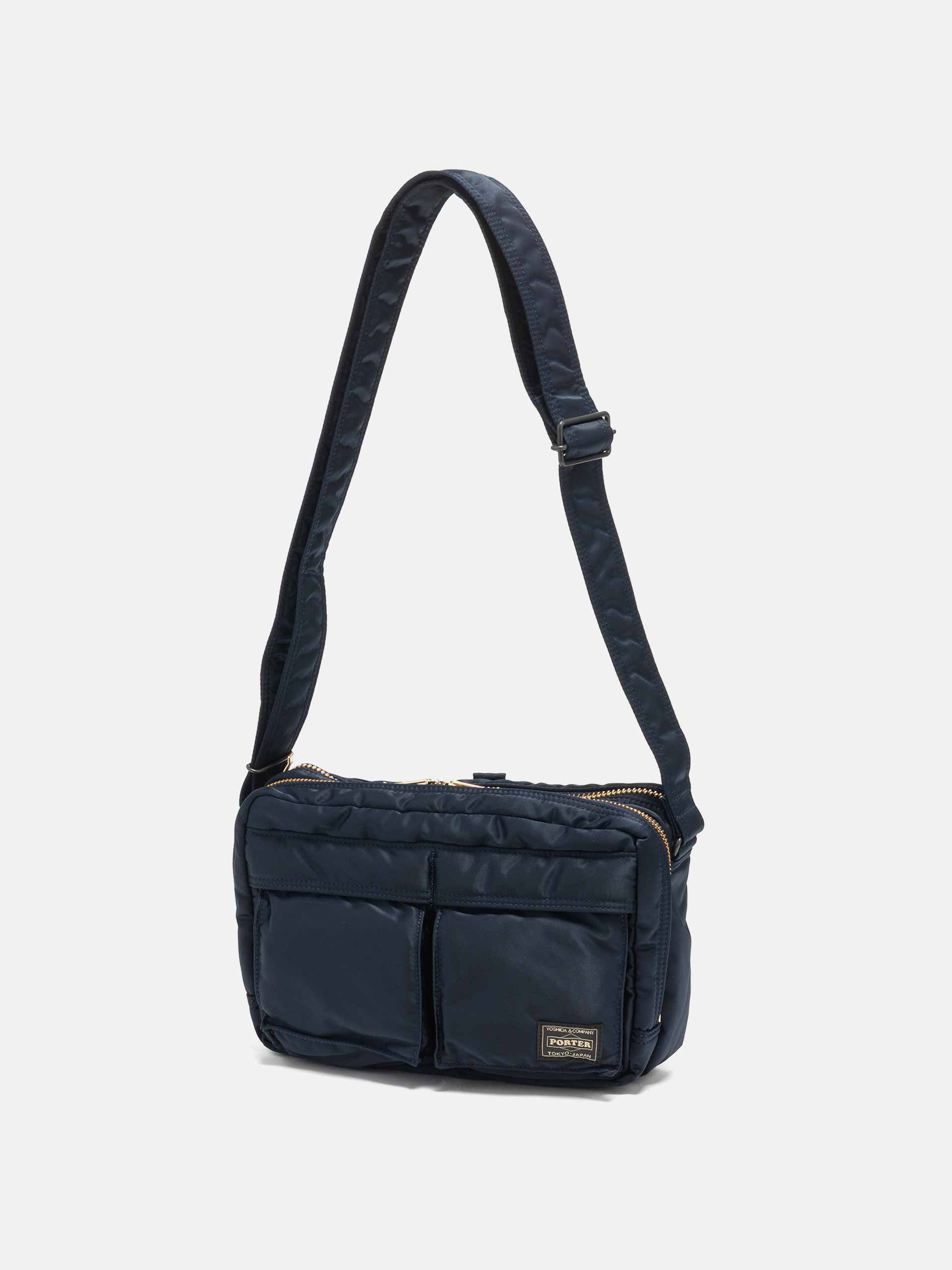 PORTER TANKER Sling Bag w/ Zip Black | HAVEN