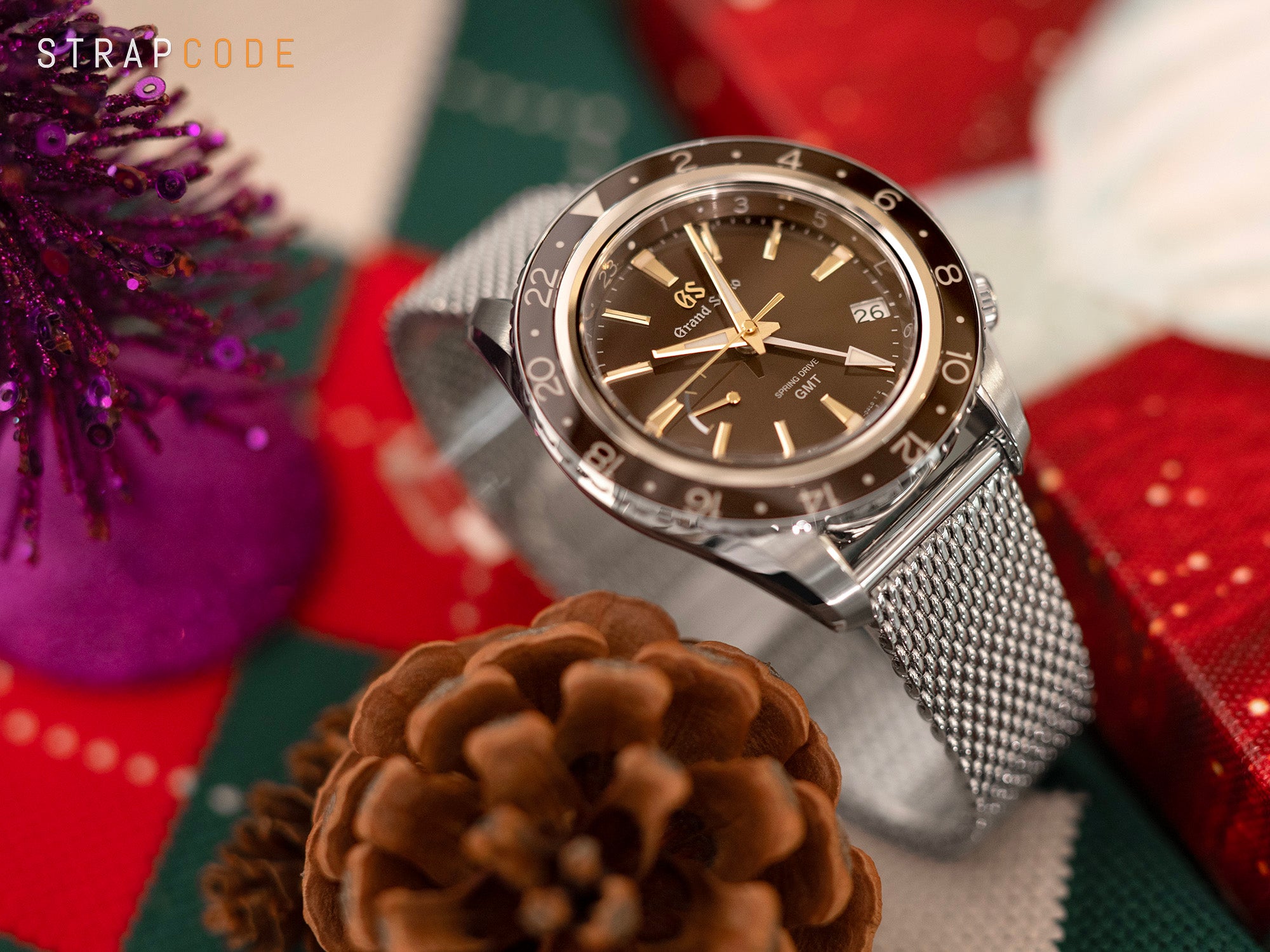 Grand Seiko Spring Drive GMT SBGE267 | Strapcode Watch Bands