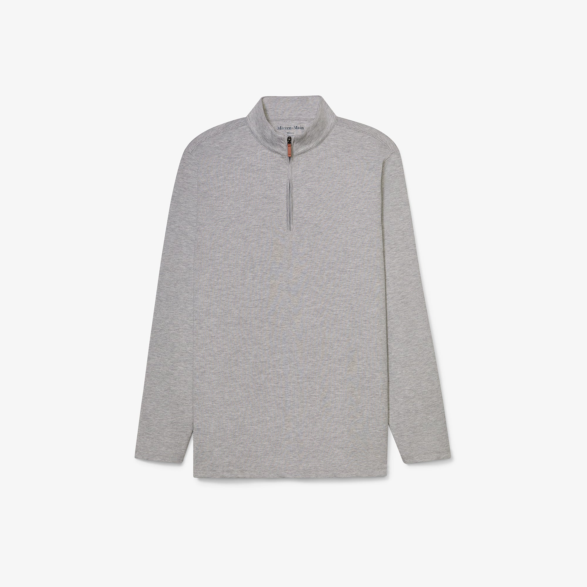 Silver Heather KPI Quarter Zip | Mizzen+Main