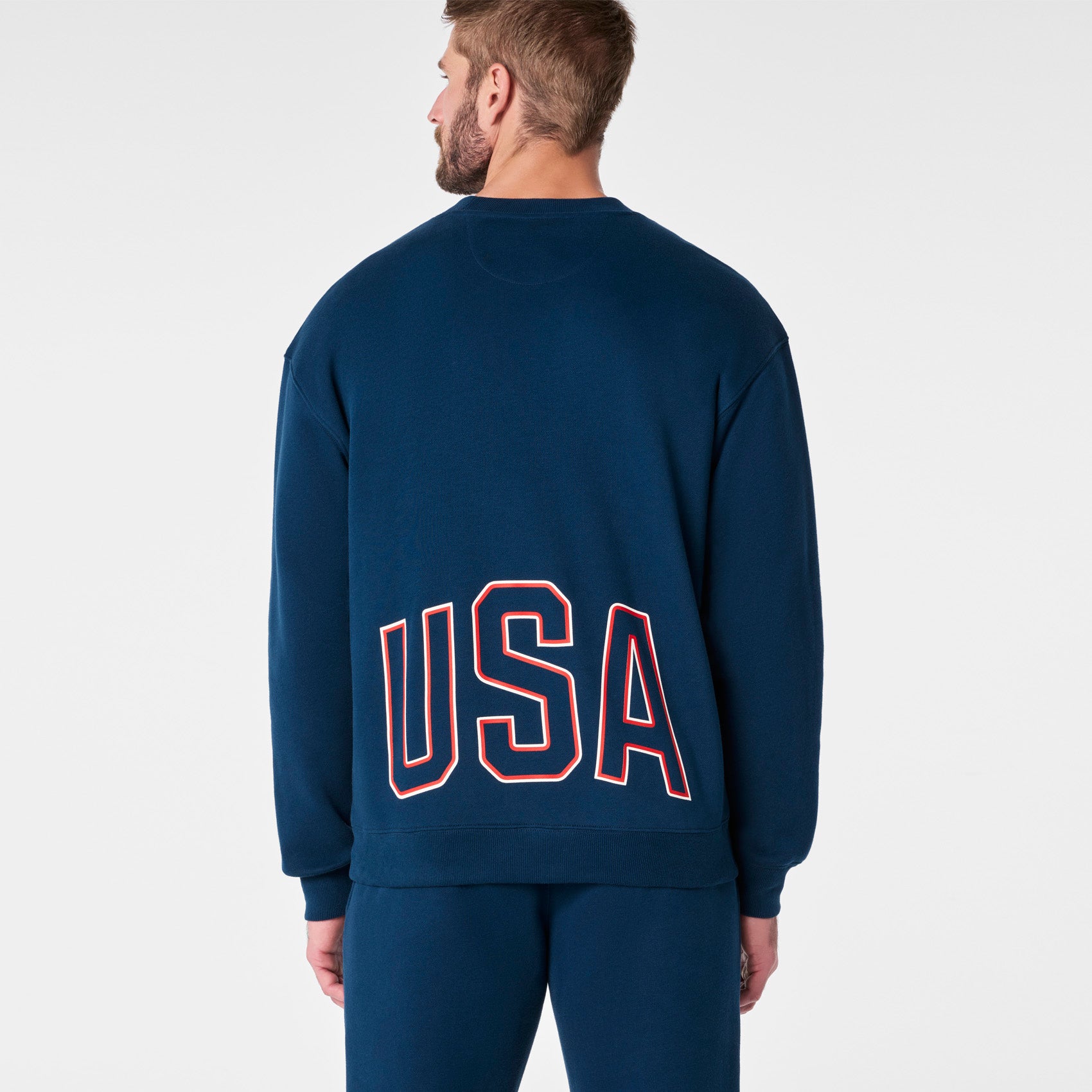 Men's FIGS x Team USA Off-Shift Crewneck Sweatshirt™ - Team USA Blue