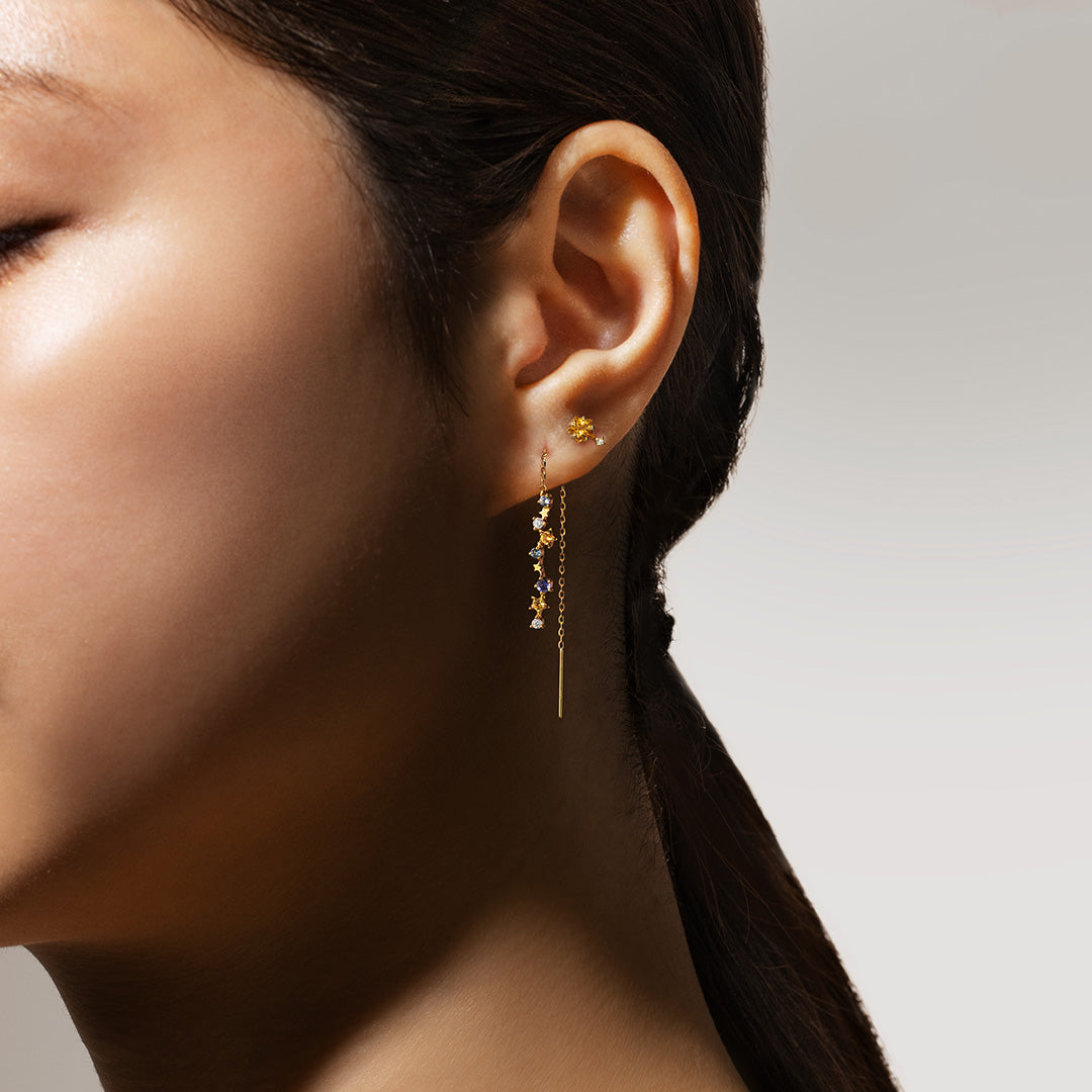 U 】【美品】SHIHARA K18 ピアス(片耳用) U 】【美品】SHIHARA K18