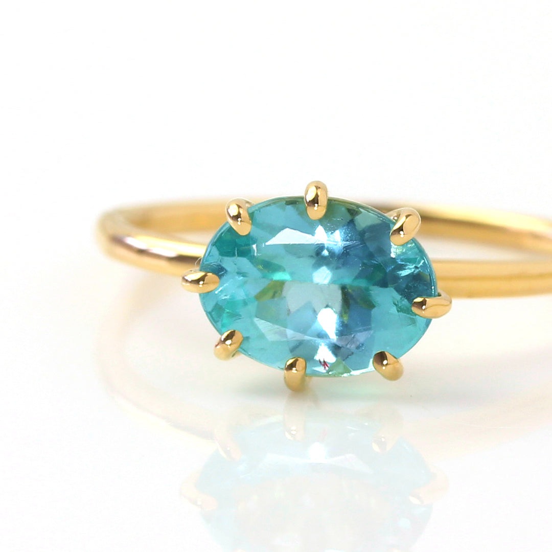 ビズー公式】アパタイト K18(18金) リング セパージュ | 希少石カラー