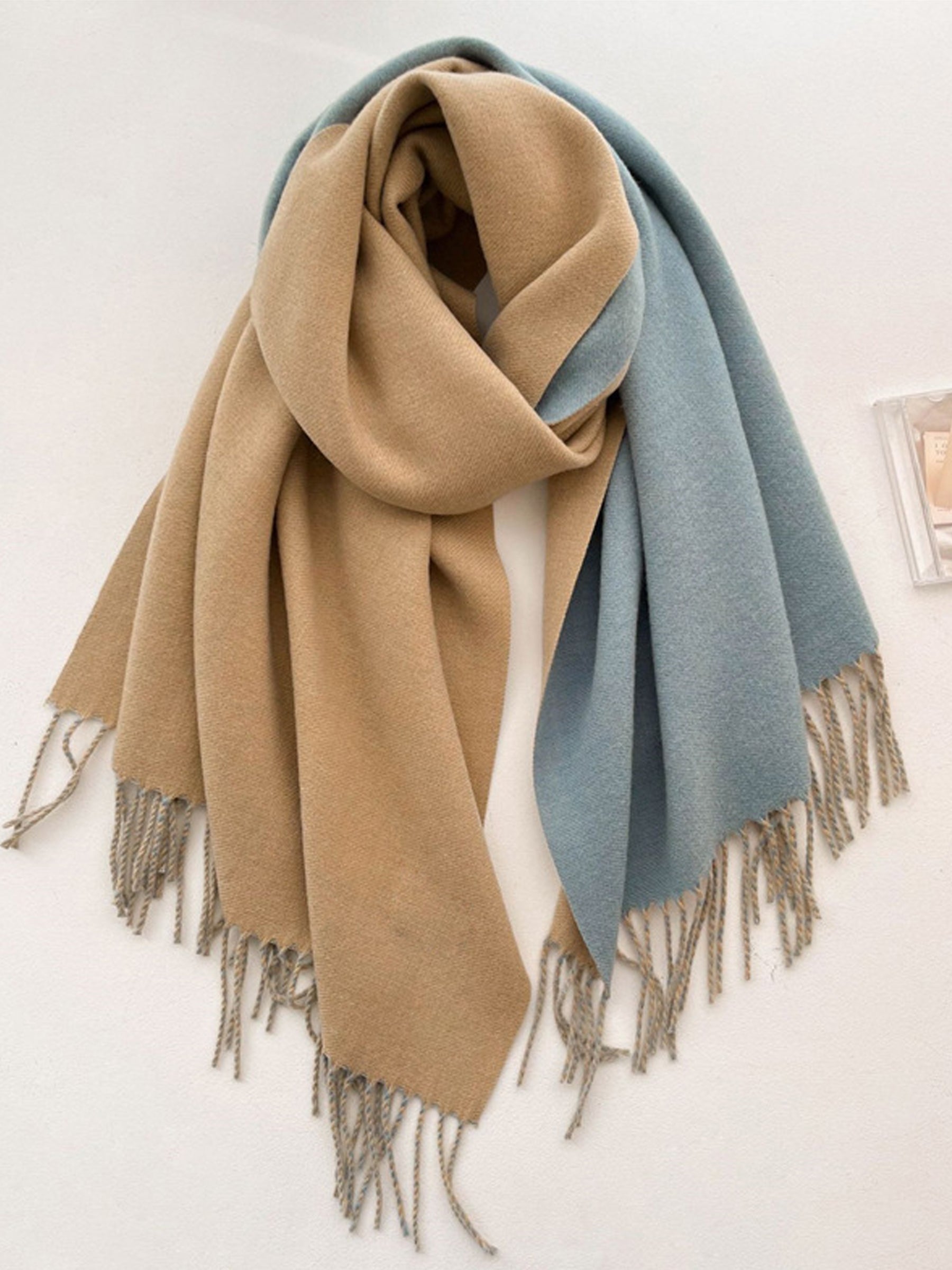 Double Sided Cashmere Scarf Large Pashmina Wedding Shawl – ChicSew
