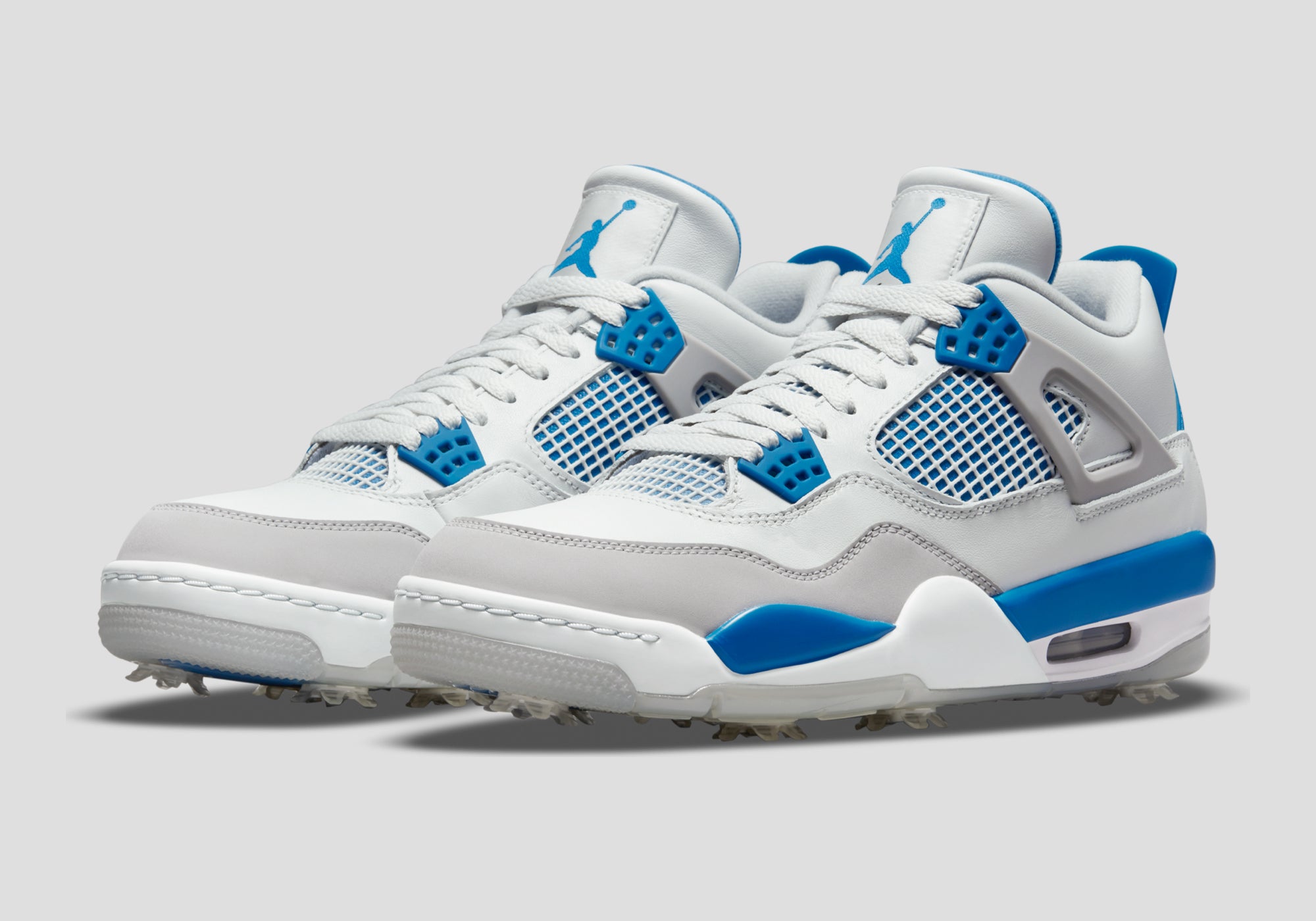 Nike Air Jordan 4 Golf Shoe | White/Military Blue | Function18