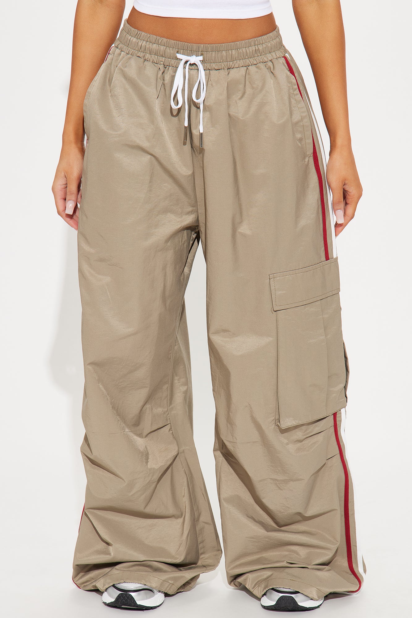 What She Said Windbreaker Track Pant - Charcoal | Fashion Nova