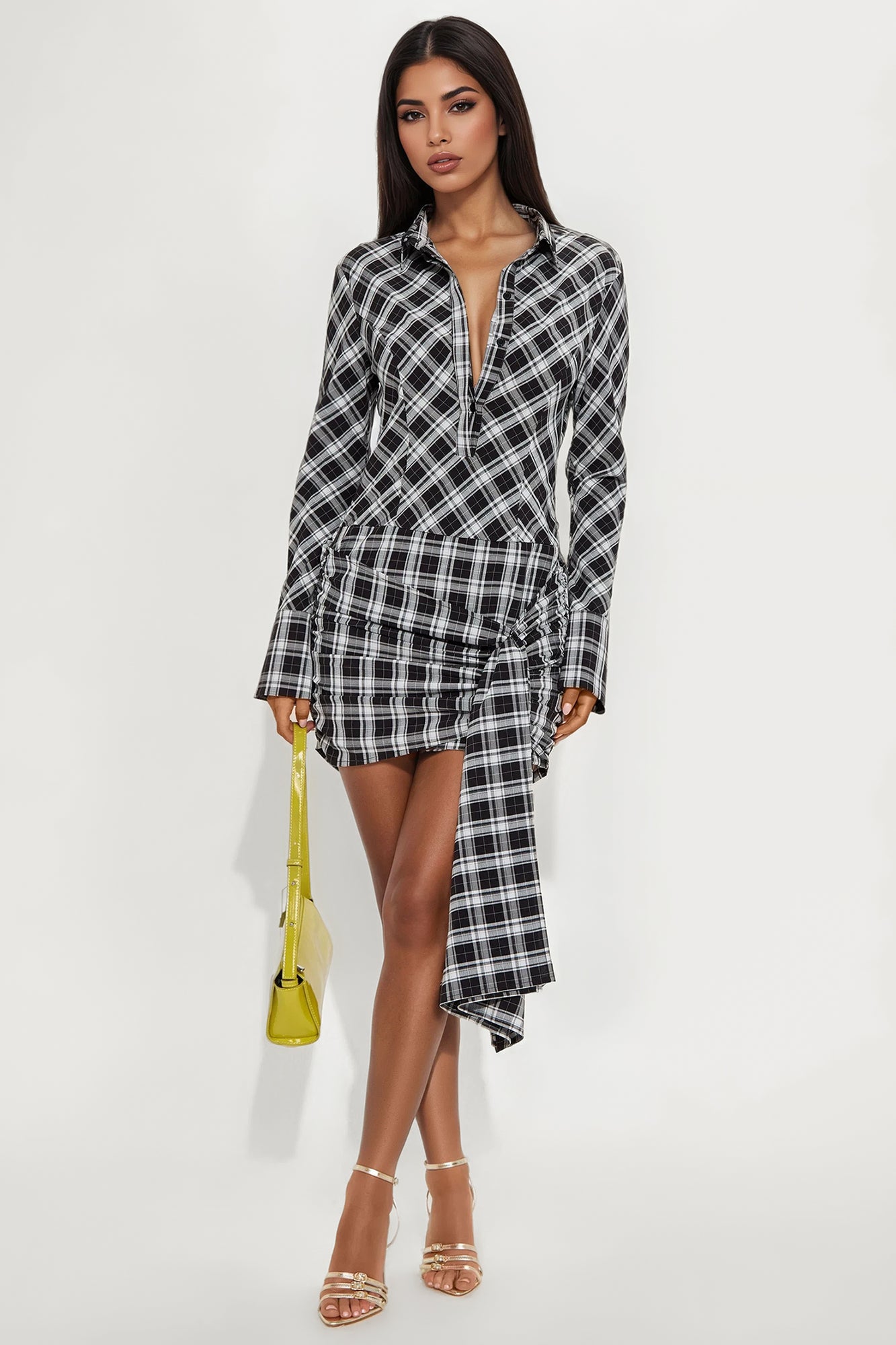 ♡*様 最終価格Checked Shirt Mini Dress herlipt 新品her lip to