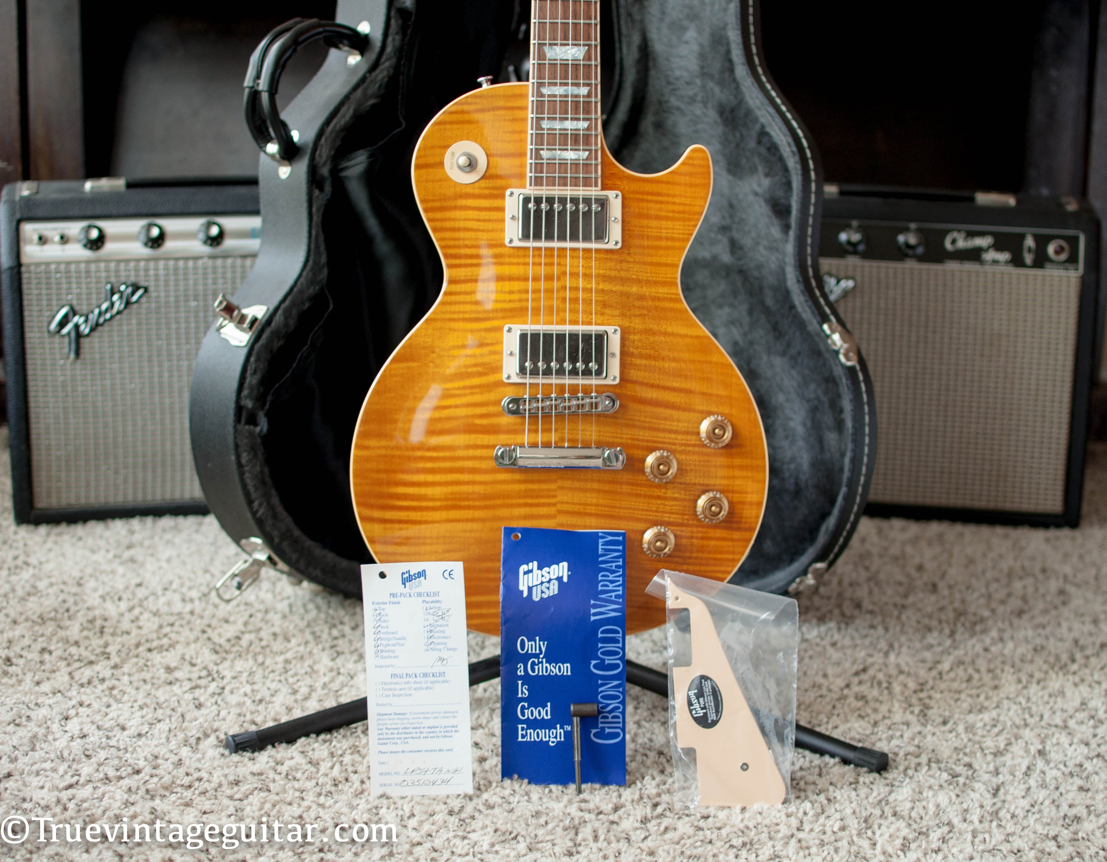 2002 Gibson Les Paul Standard 50s Neck Plus Top – True Vintage Guitar