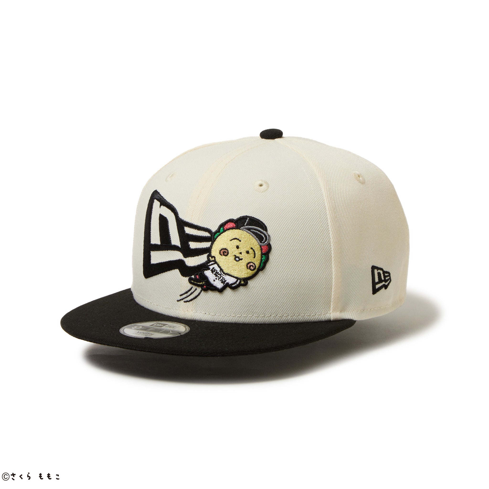 59FIFTY コジコジ COJI-COJI フラッグロゴ クローム ブラックバイザー