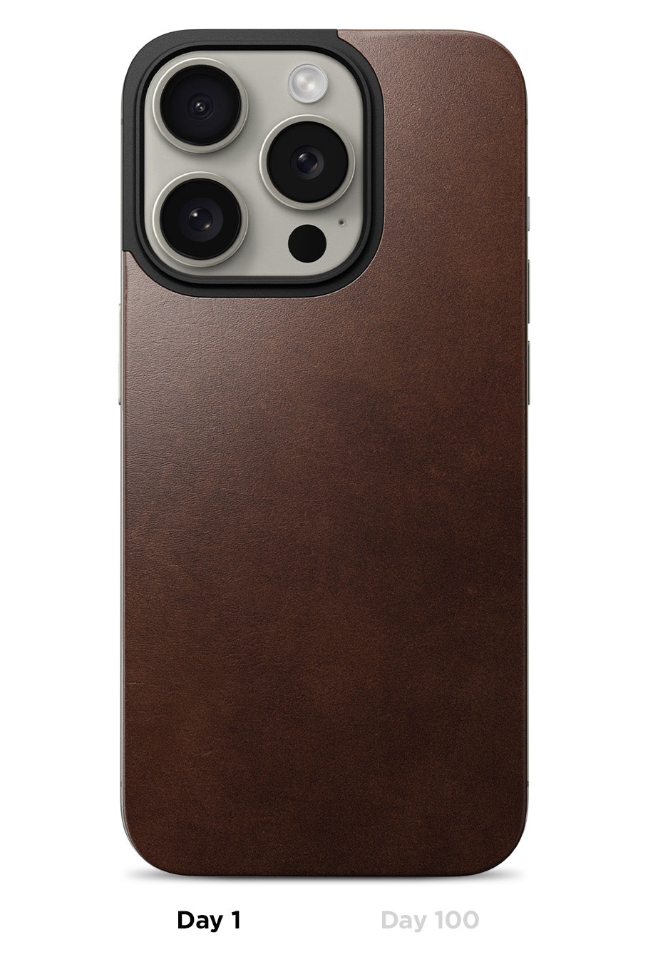 Magnetic Leather Back - iPhone 16 Pro Max | Rustic Brown | Horween