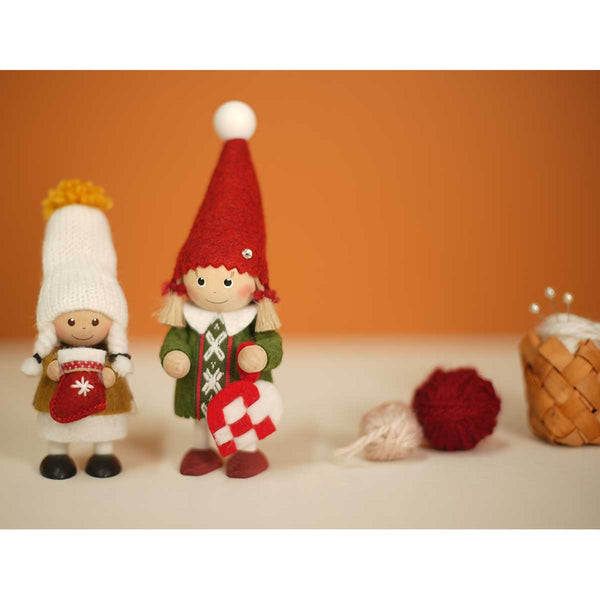 NORDIKA nisse ノルディカ ニッセ クリスマス 木製人形 ( 靴下を持った